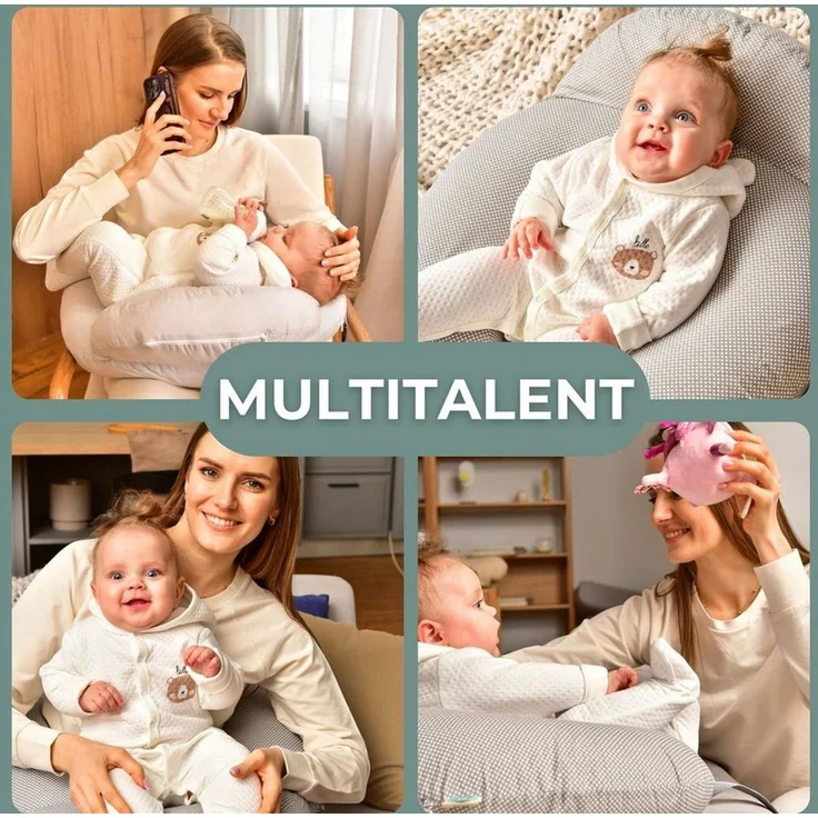 SEI Design Stillkissen Stillkissen mit verstellbarem Hüftgurt, entlastet Schultern und Nacken, mit Sicherheitsgurt, zusätzliches Kissen als Barriere – Bild 2