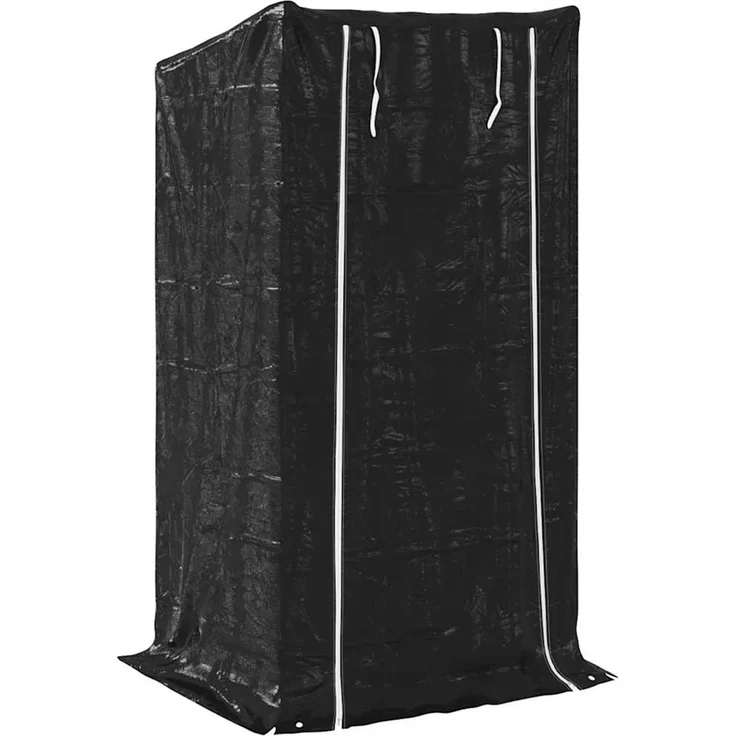 vidaXL Brennholzregal mit Regenschutz 100x80x200 cm Verzinkter Stahl 4104950 – Bild 5