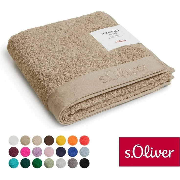 s.Oliver Handtuch s.Oliver, Premium Qualität, 600 gr/m², auch als Sets erhältlich, Walkfrottier (1-St), große Farbauswahl, auch als Duschtuch, Waschhandschuh, Gästetuch – Bild 1