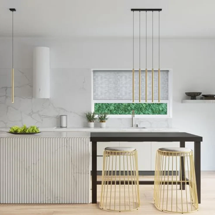 Sollux Lighting Pendelleuchten Pastelo 3P, moderne Deckenleuchte in glanzgold, 3 Lichtquellen, minimalistisch – Bild 8
