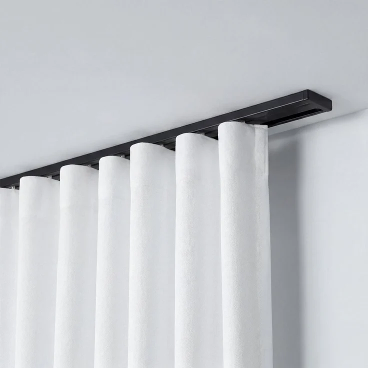 Deco-Raum® Gardinenschiene Minimal | Länge: 220cm | Material: Aluminium | Farbe: Schwarz – Bild 6