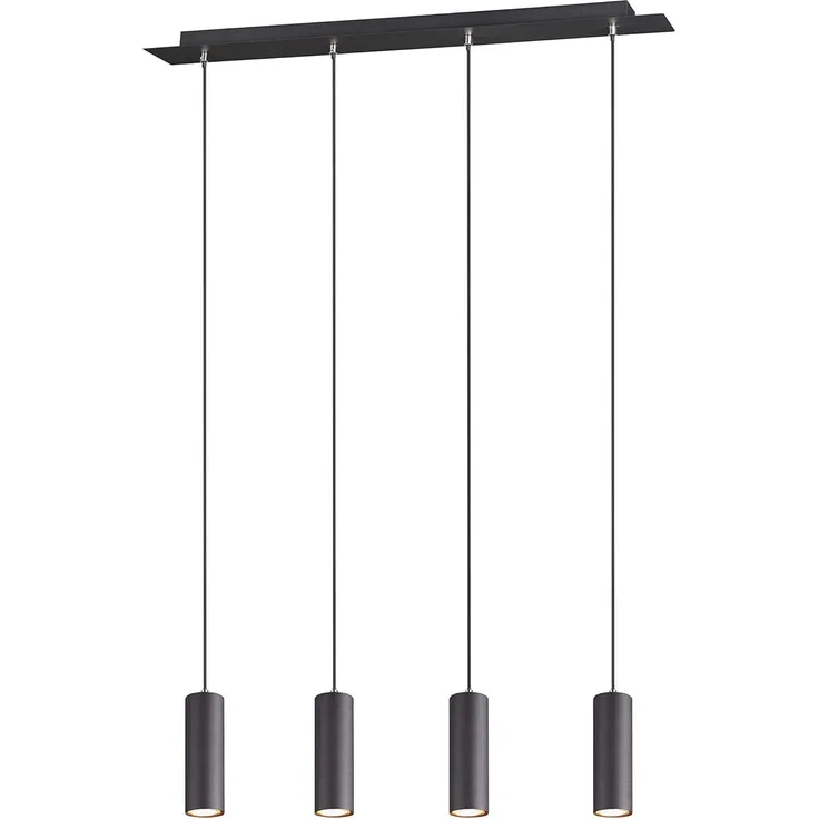 lightling Pendelleuchte Julie 4 Flammen, ohne Leuchtmittel, moderne Pendellampe aus Metall