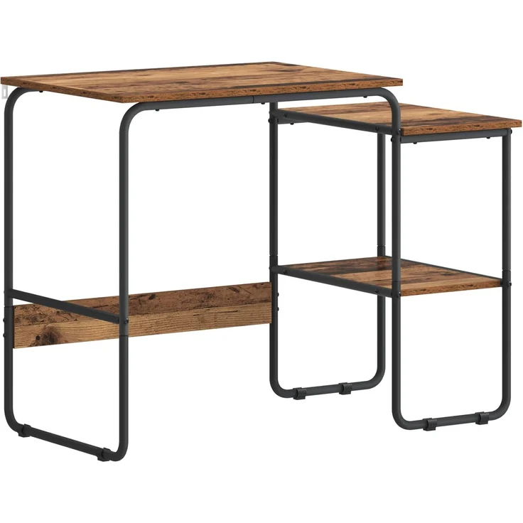 vidaXL Schreibtisch mit Stauraum Altholz 100 x 50 x 75 cm 8007994 – Bild 2
