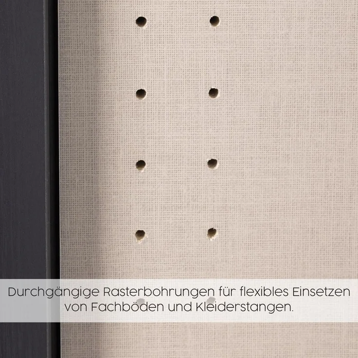 Schlafzimmer-Set >Butte< (3-teilig) in grau metallic / Eiche Artisan Dekor – Bild 8