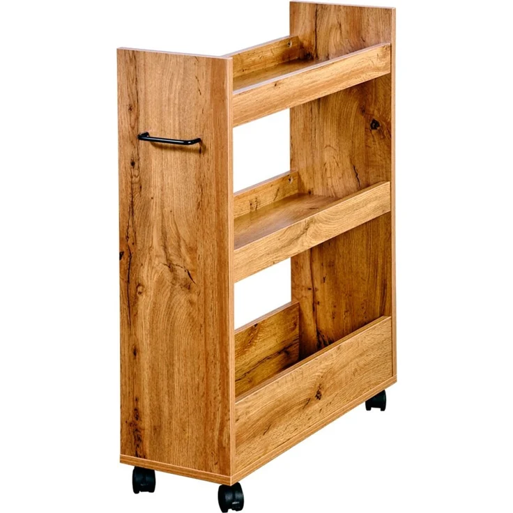 KESPER® Küchenregal Nischenregal, 1-tlg, mit 3 Abstellflächen und 4 Rädern, davon 2 mit Bremse