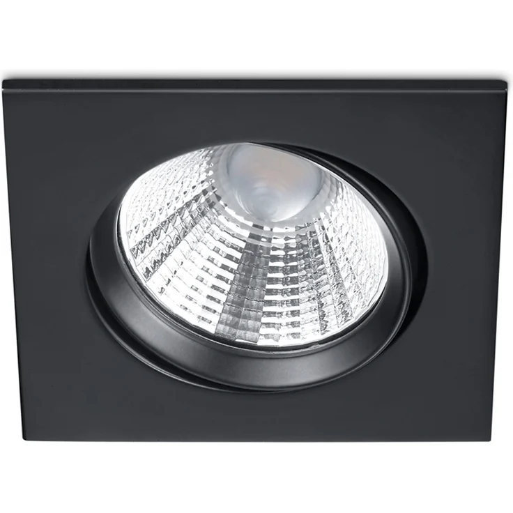 LED Einbaustrahler PAMIR eckig schwenkbar dimmbar Schwarz 5,5W Deckenbeleuchtung – Bild 2