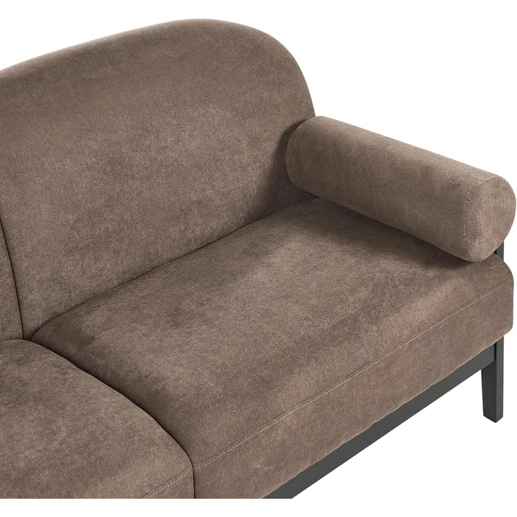 Sofa 3-Sitzer PILARNE Stoff Braun – Bild 7