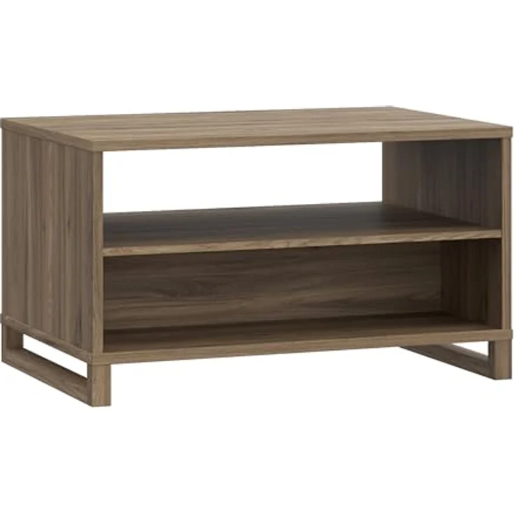 Forte MAREDA Couchtisch 90, Couchtisch mit offenen Fächern, Holzwerkstoff, Valencia Eiche Dekor, 90 cm breit, 51,7 cm hoch, 60 cm tief – Bild 5