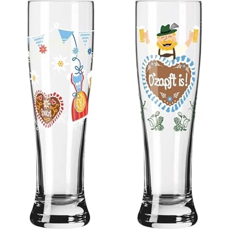 Ritzenhoff Bierglas Ritzenhoff Brauchzeit Weizen 2er-Set F26, Kristallglas – Bild 3