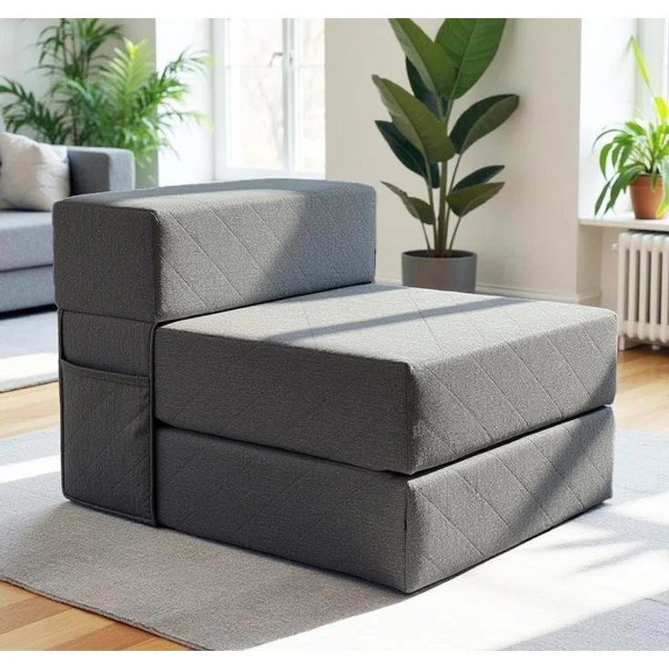 DYNMC you Gästebett 200cm Extra dick 20cm & bequem H3 - Schlafsessel mit Bettfunktion (Faltbare Schlafcouch & Gästematratze) Klappbares Sofa Bett - Standard Klappmatratze – Bild 4