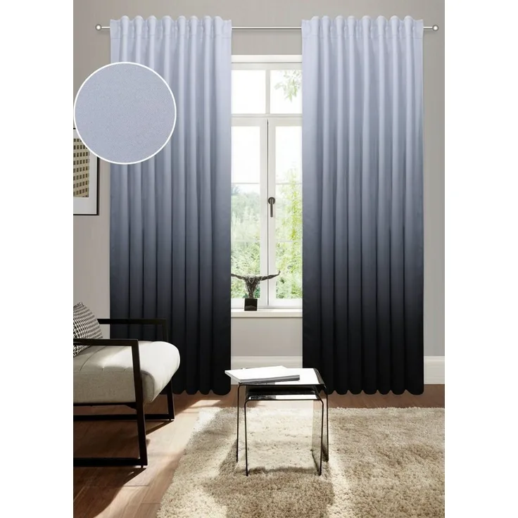 Bruno Banani Verdunkelungsvorhang Clemton, blickdicht, 1 Stück, pflegeleicht und modern (1 St), Multifunktionsband, verdunkelnd, Polyester, Blickdicht, Schutz, Privatsphäre, blickdichter Vorhang, Farbverlauf