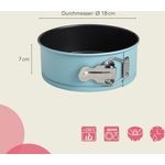 wenco premium Mini-Springform, Rund, Ø 18 cm, Antihaftbeschichtet, Kohlenstoffstahl, Mintgrün (Version 2022)