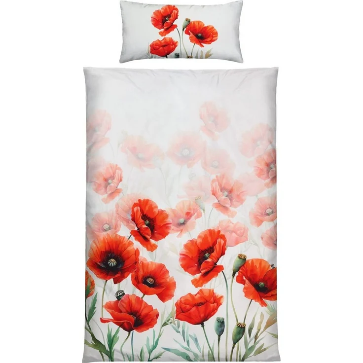 Erwin Müller Bettwäsche Bettwäsche, Mako-Satin, Blumen – Bild 5