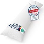 Gentle North Hochwertiges Seitenschläferkissen 40x145 cm - Langes Kissen für Seitenschläfer - Körperkissen - Körperkissen für Erwachsene mit Mikrofaser-Füllung 40x145 cm lang - –kotex - Schlafkissen