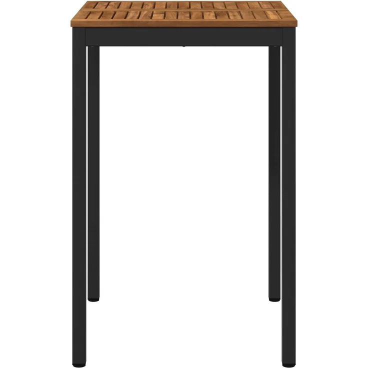 vidaXL Gartenbar-Tisch Natürlich und Schwarz 70 x 68,5 x 105 cm 901334 – Bild 2