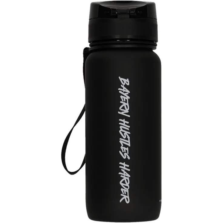 FC Bayern München Trinkflasche FC Bayern München Basketball I Trinkflasche Hustles Harder I Schwarz