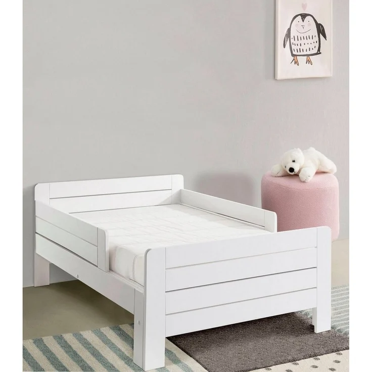 Lüttenhütt Funktionsbett "LOTTE " Bestseller! Kinderbett mit Rausfallschutz, Schublade optional, Mitwachsend, FSC® zertifiziertes Massivholz – Bild 2
