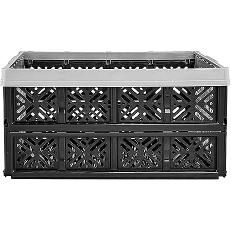 keeeper Stabile Klappbox Ida, Stabiler Kunststoff (PP), 48 x 35 x 23 cm, 32 l, Nordic Grey – Bild 3