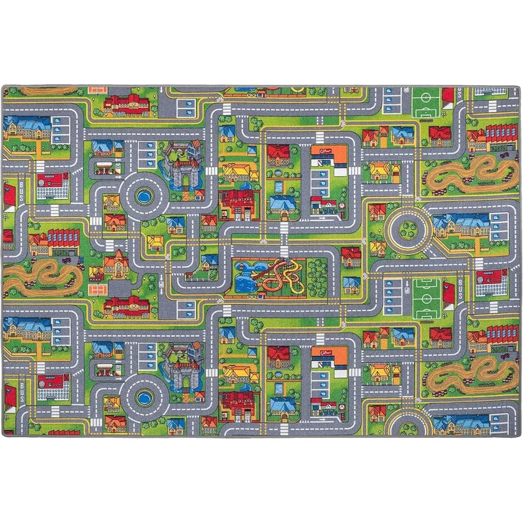 Snapstyle Kinder- und Spielteppich, 100% Polyamid, Abenteuerland, 80x200 cm – Bild 8