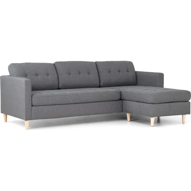Ecksofa Mars grau Stoffsofa Eckgarnitur Couchgarnitur Couch Sofa Wohnlandschaft