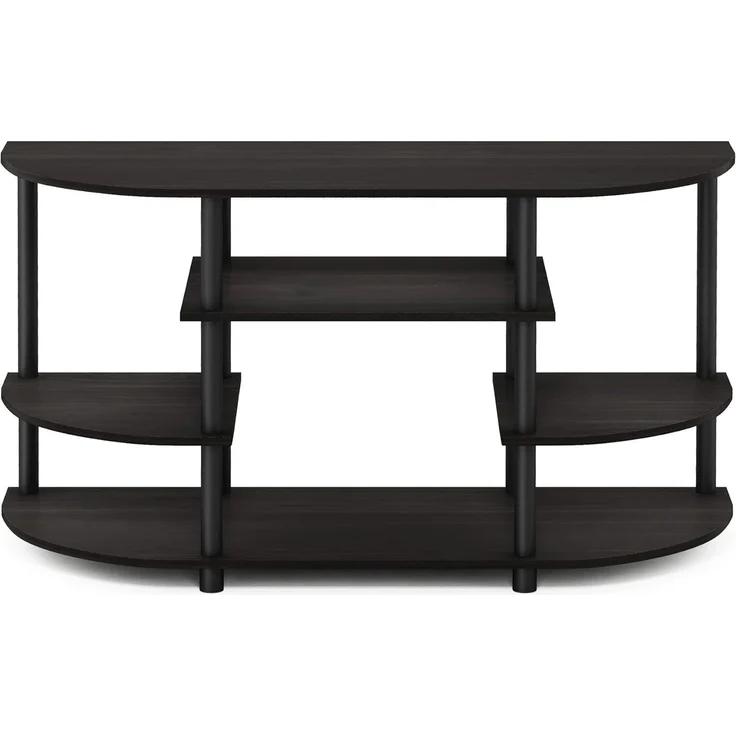 Furinno JAYA Schlichtes Design Eck-TV-Ständer, Espresso – Bild 7