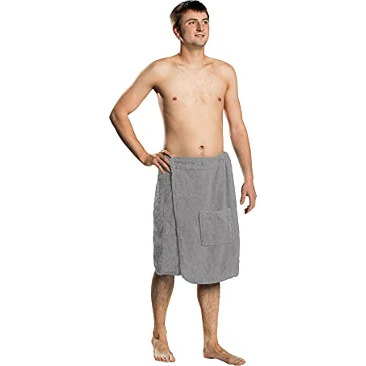 Lanudo Saunatuch Lanudo® Herren Saunakilt Pure Line, 100% Baumwolle, 400g/m, antibakter – Bild 2