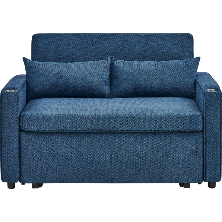 ZUBALIYA Sofa mit USB - Anschluss, für Wohnzimmer und Apartments, mit stabilem Untergestell, für den täglichen Gebrauch, Blau – Bild 16