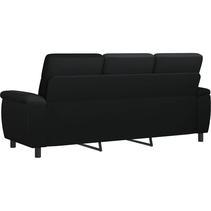vidaXL Sofa Schwarz 214 x 90 x 95 cm Stoff 42040966 – Bild 5