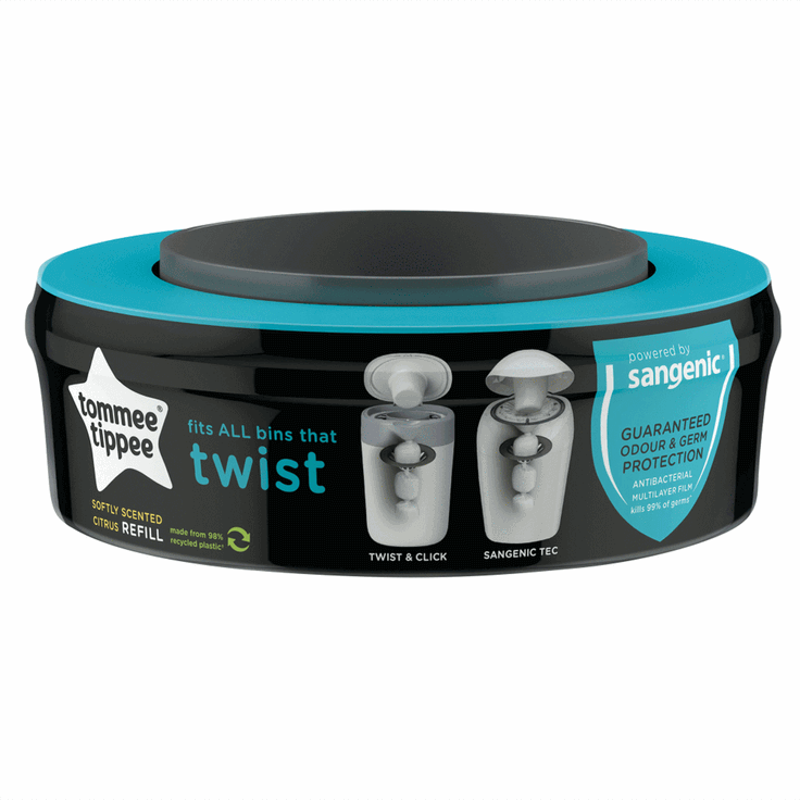 Tommee Tippee Nachfüllkassetten für Twist&Click Windeleimer 1er Set