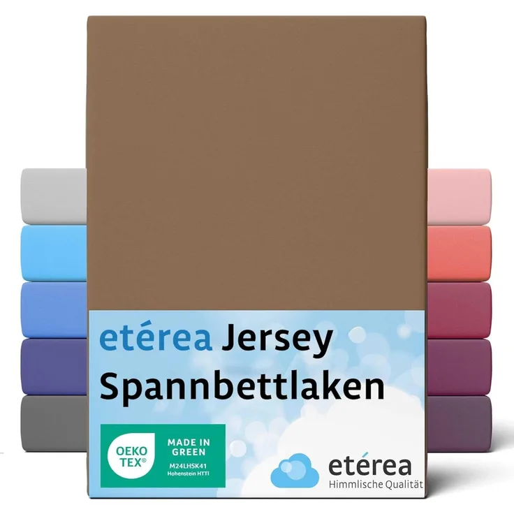 etérea Comfort Jersey Spannbettlaken Stucco 140x200 cm - 160x200 cm