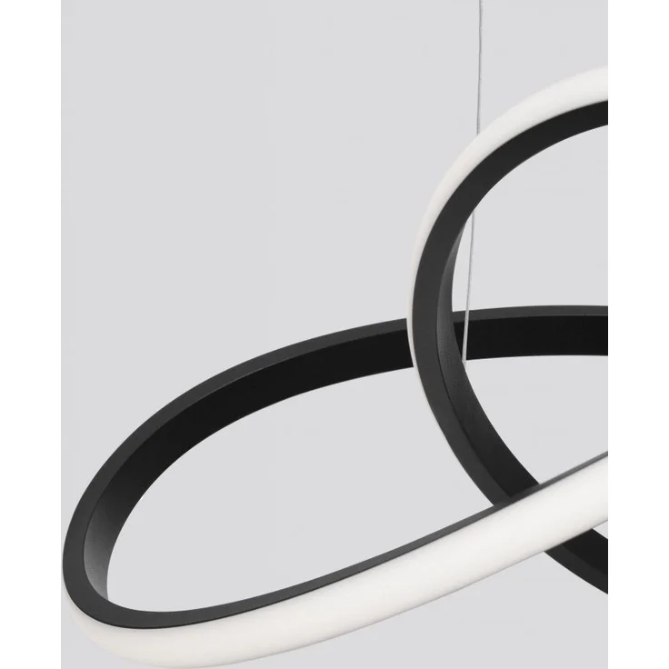 Nova Luce 9248107 AMARA LED Pendelleuchte 56cm 3000K Schwarz – Bild 6