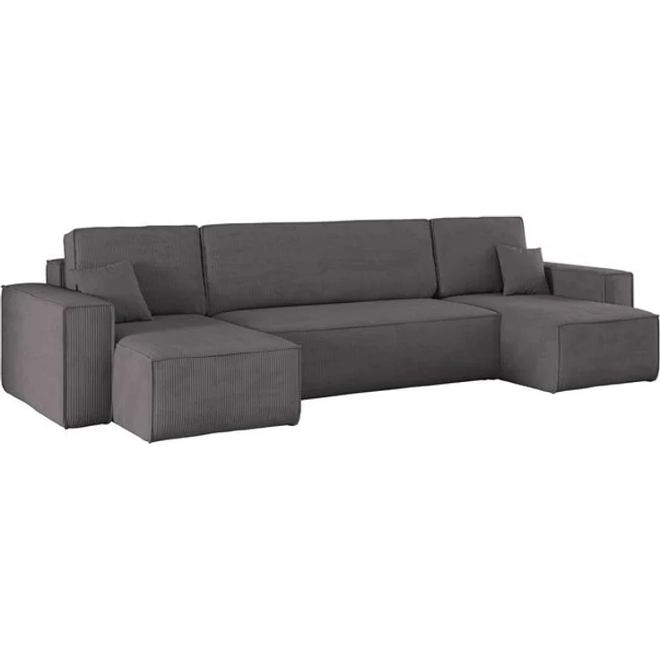Kaiser Möbel Ecksofa mit schlaffunktion und bettkasten, Couch U-form BEST stoff Poso, Schlaffunktion, Bettzeugaufbewahrung, universal – Bild 4