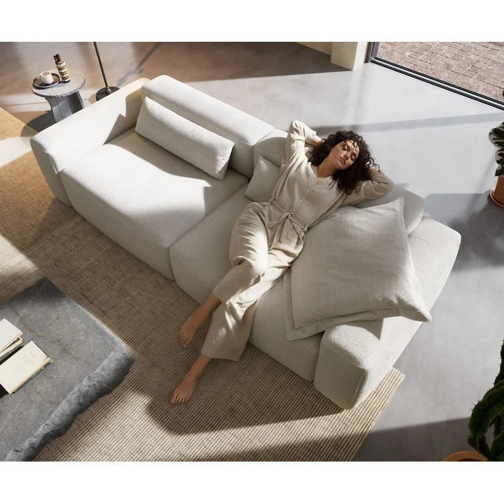 Big-Sofa Freestyle Pure 280x110 cm Bouclé Soft Beige – Bild 1