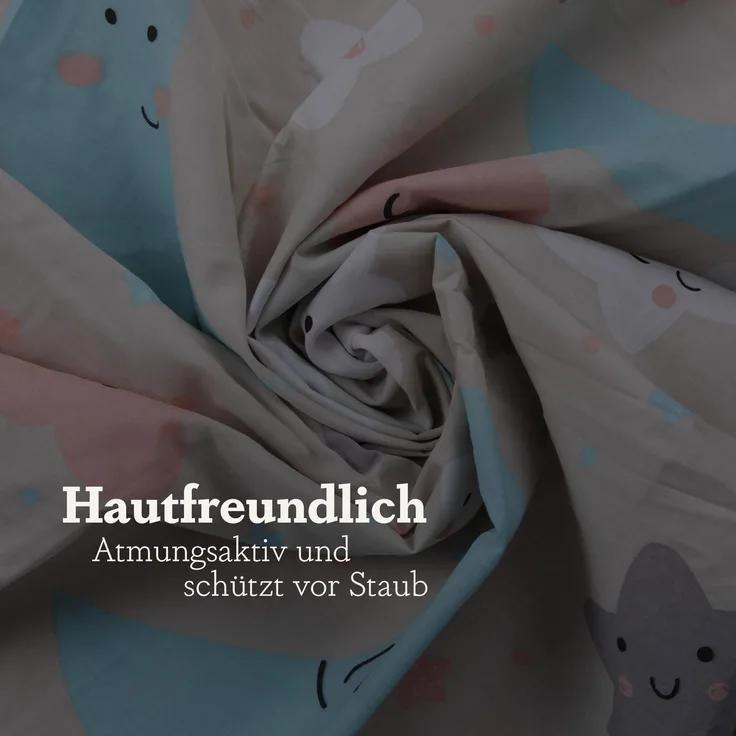 Kinder Betten-Set inkl. Bettwäsche 100x135cm / 40x60cm Mond Sterne Wolken