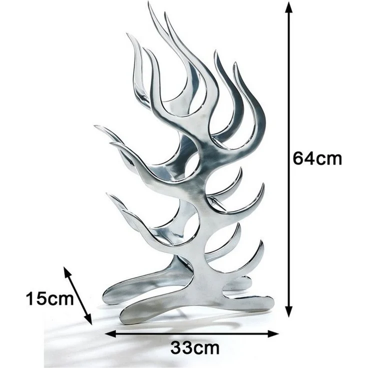 Kobolo Weinregal Flaschenregal FLAME aus Metall für 6 Flaschen - Flaschenhalter, kein Set 1-tlg, 6 Flaschenhalter – Bild 3