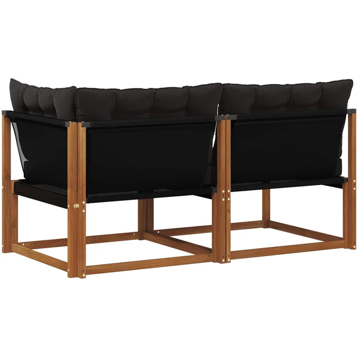 vidaXL Outdoor Mittel- und Ecksofa 7 stk. 2-Sitzer Massivholz Akazie 900651 – Bild 7