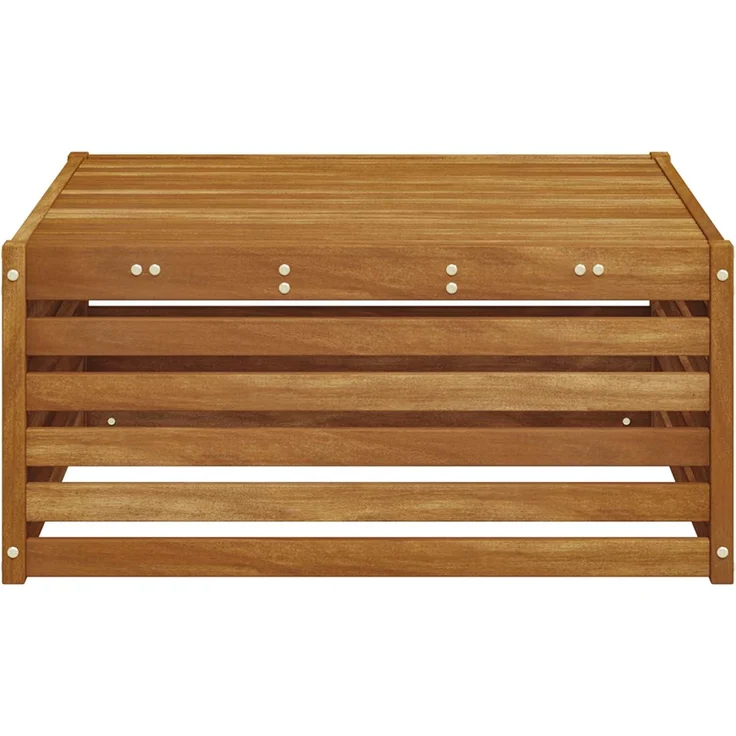 vidaXL Tisch für Outdoor Massivholz Akazie Natur 79 x 79 x 37 cm 900556 – Bild 5
