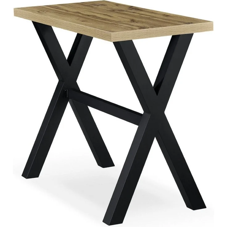 DUBI Möbel Bartisch LOTTE, schweres 4-Fuß oder X-Gestell, Metallgestell, Holztischplatte aus MDF – Bild 4