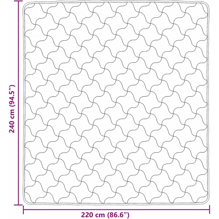 vidaXL Winterbettdecke Creme 220 x 240 cm Mikrofaser und Teddy-Fleece 42026370 – Bild 10