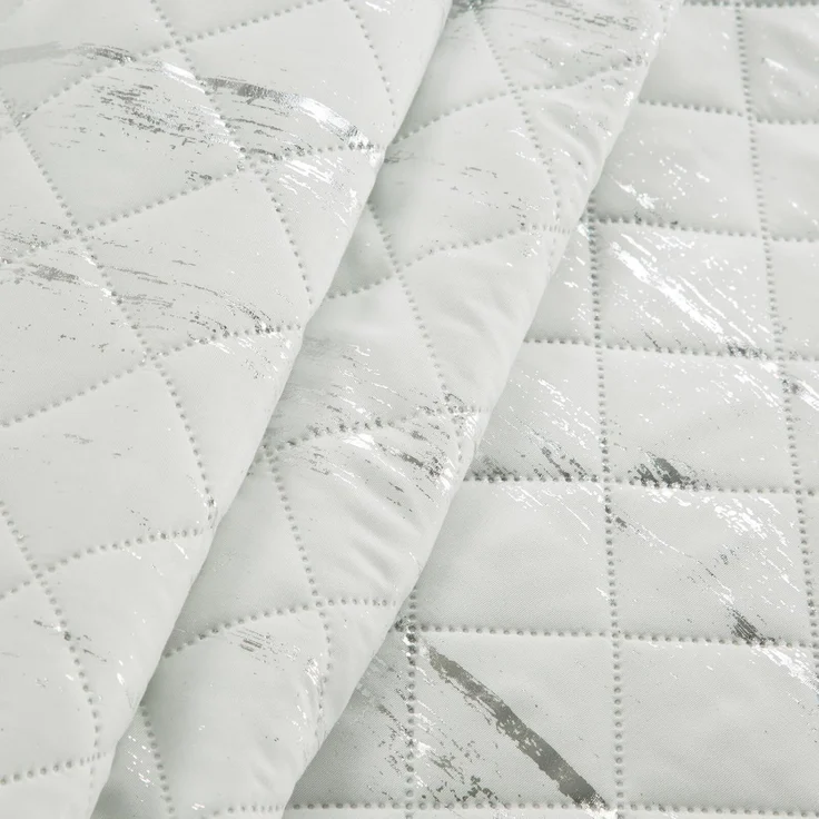 Tagesdecke Bettüberwurf BLINK 1 170X210 cm weiß silber – Bild 2