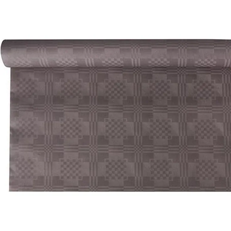 Papiertischtuch mit Damastprägung 6 m x 1,2 m grau