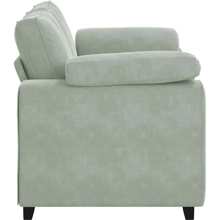 vidaXL Zweisitzer-Sofa Hellgrau 160x77x82 cm Samt 4105257 – Bild 4