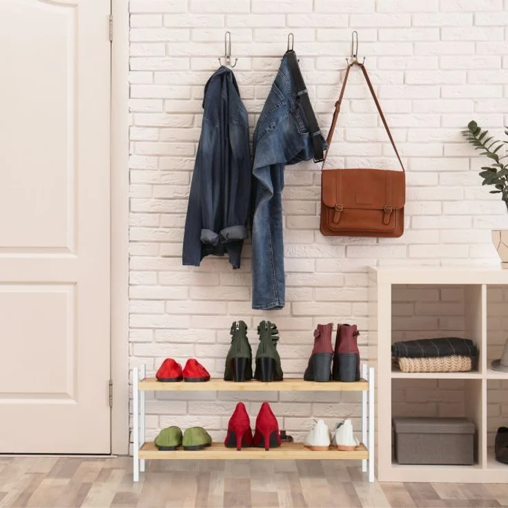 Schuhregal mit 2 Ebenen – Bild 2