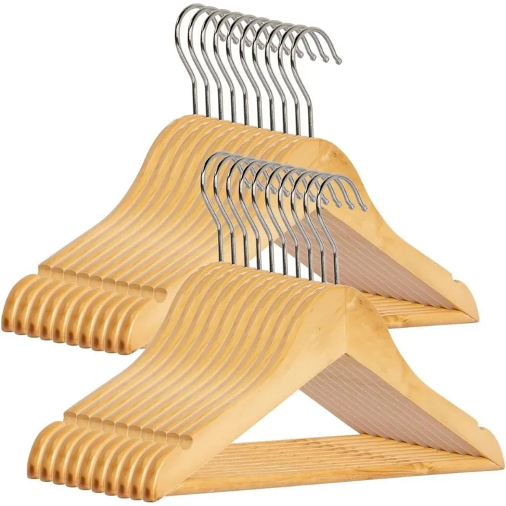 RSR Hangers Kleiderbügel Kinderbügel Kinder Kinderkleiderbügel Holz Natur 32 cm, (10-tlg)