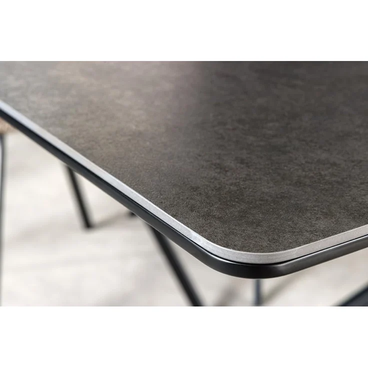 riess-ambiente Esstisch ALPINE 160 / 200cm anthrazit (Einzelartikel, 1-St), Keramik · ausziehbar · Metall-Gestell · Industrial Design – Bild 6