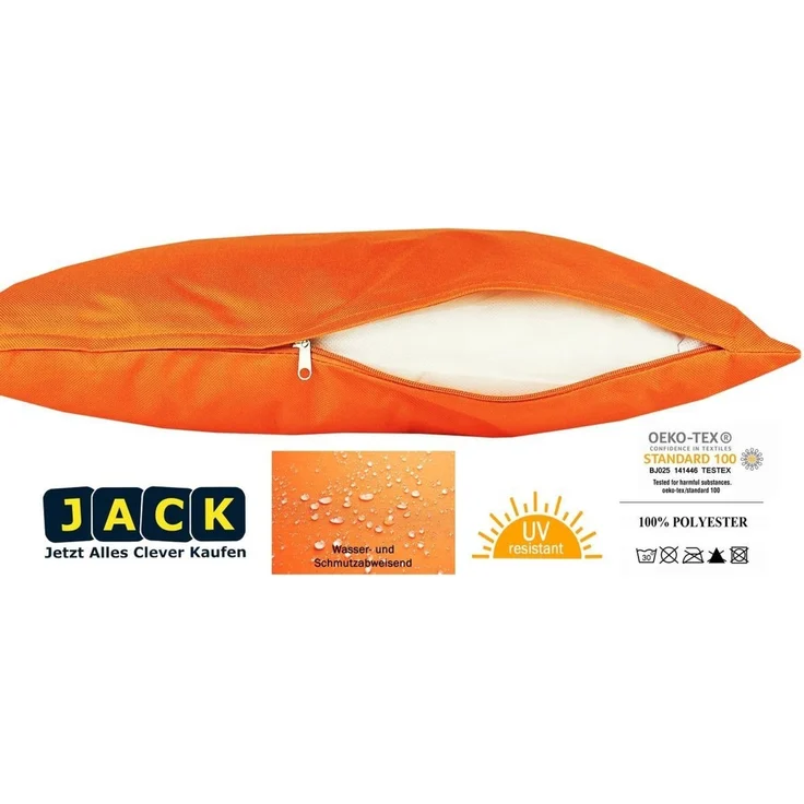 JACK Dekokissen JACK Outdoor Lounge Kissen 30x50cm Dekokissen inkl. Füllung Wasserfest, mit Lotus-Effekt, Robust, Strapazierfähig, für Innen & Außen – Bild 3