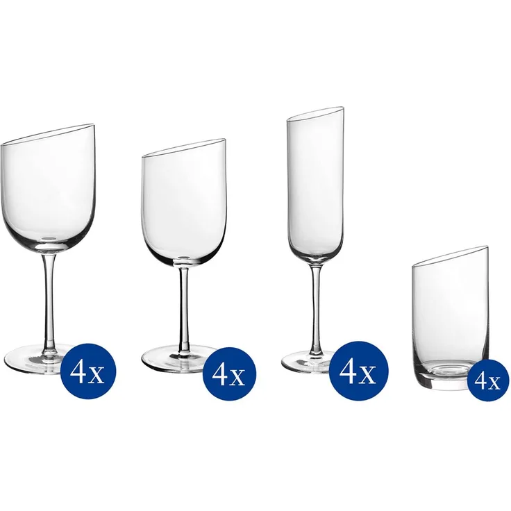 Villeroy & Boch NewMoon Wein- und Sektgläser 16-tlg.