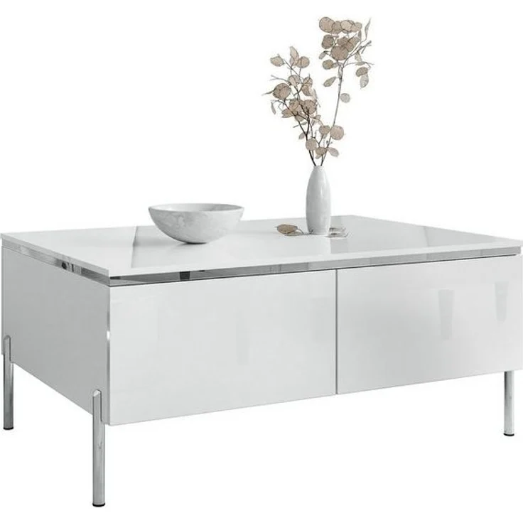 Lookway Couchtisch AURORA SILVER mit Stauraum (1x Tisch), Breite: 90 cm – Bild 4