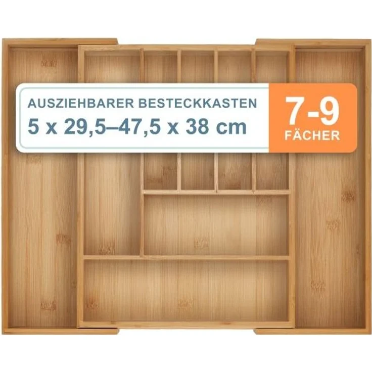 Ausziehbarer Besteckkasten aus Bambus 10050850_8042 – Bild 1