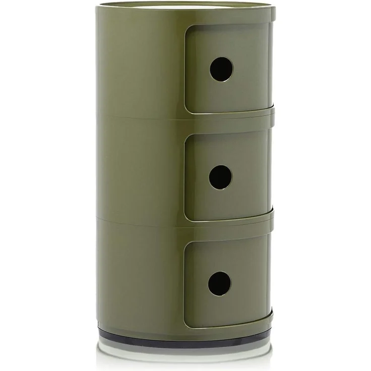 Kartell Componibili, 3 Elements, Grün, Runde Basis – Bild 4